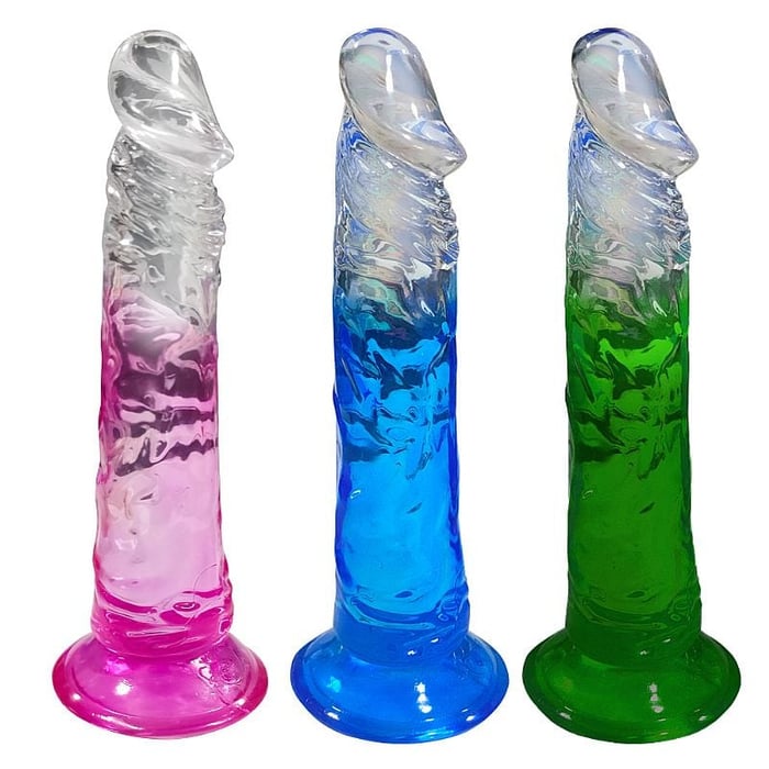 Pênis Realístico Transparente 18,5x3,5cm Vibe Toys