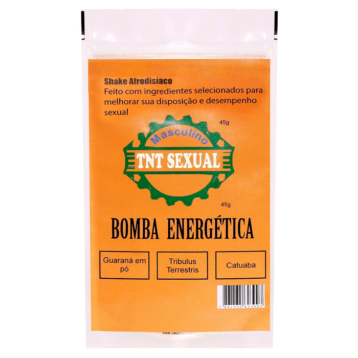 Bomba Energética Tnt Sexual Shake Afrodisíaco Masculino 45g Focko Sex