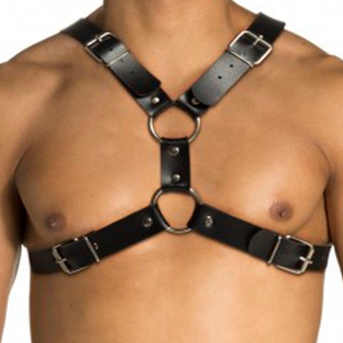 Harness Arreio Em Couro Sintético Em Formato X Sd Clothing