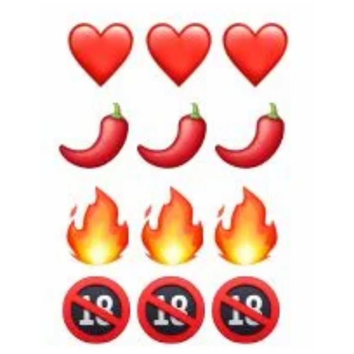 Tatuagem Emoji Sensual Picantes Adesivos Temporária Delicious