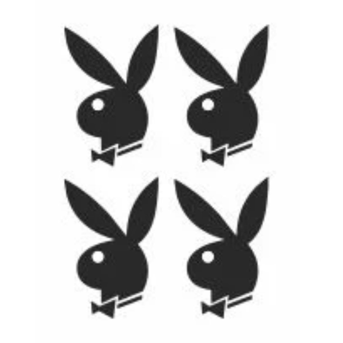 Tatuagem Coelho Playboy Adesivos Temporária Delicious