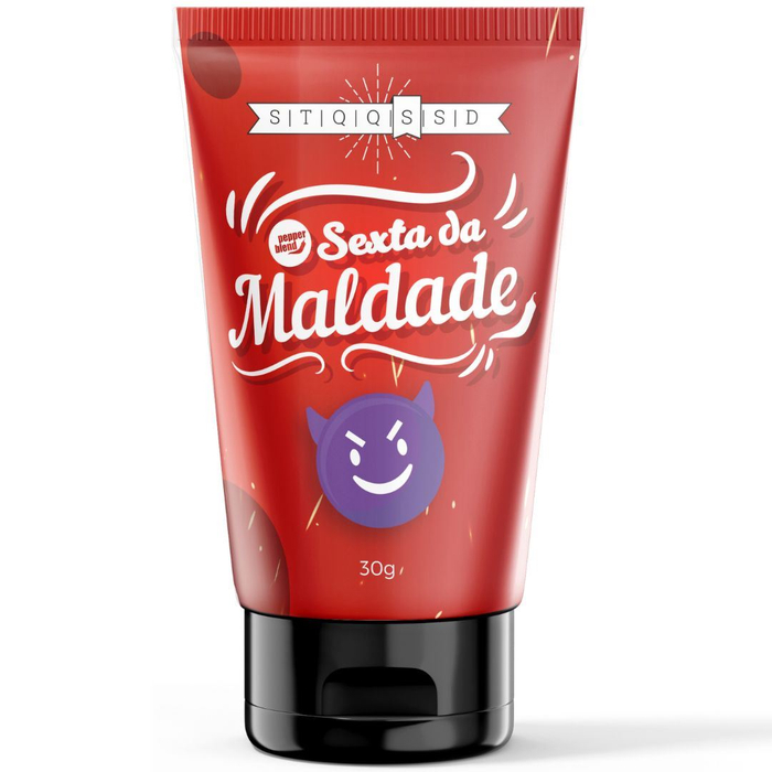 Sexta Da Maldade Gel Lubrificante Hot Comestível 30g Linha Semana De Surpresas Pepper Blend