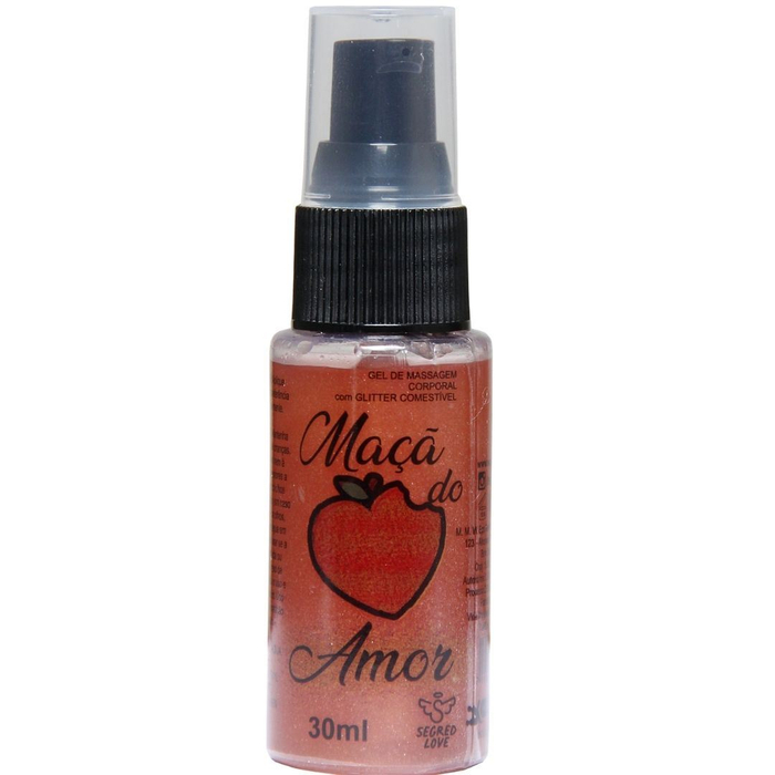 Maçã Do Amor Gel Ecxcitante Com Glitter 30ml Segred Love 