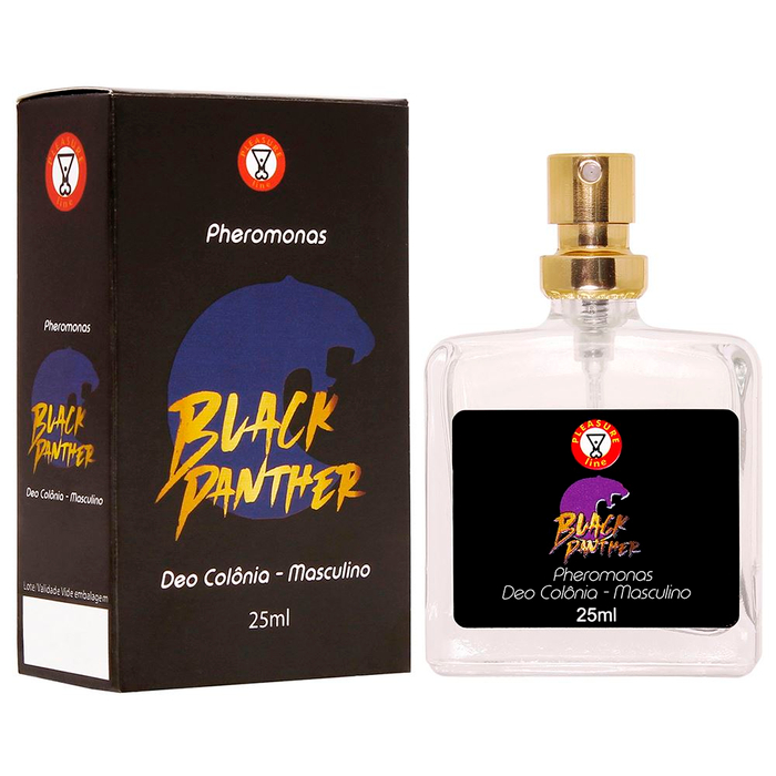 Black Panther Deo Colônia Masculina 25ml Pleasure Line 