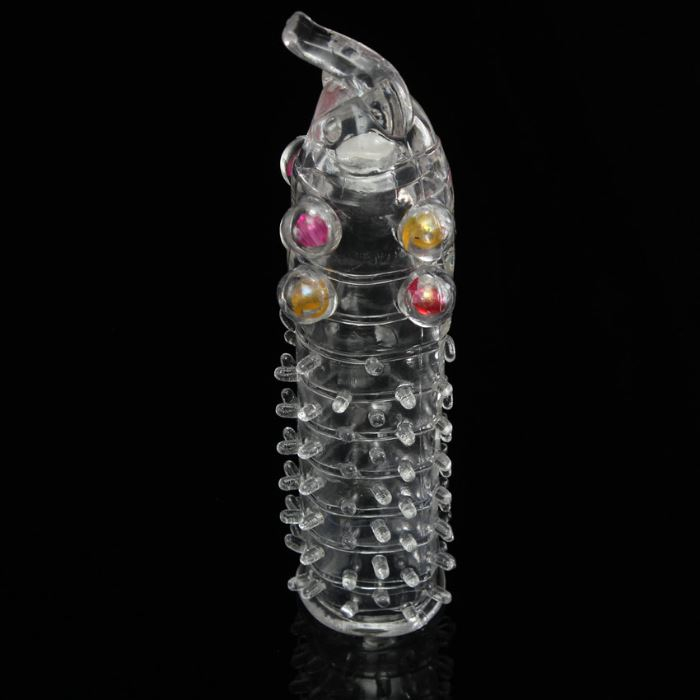 Capa Peniana Fun Crystal Com Pérolas Massageadoras Vibe Toys