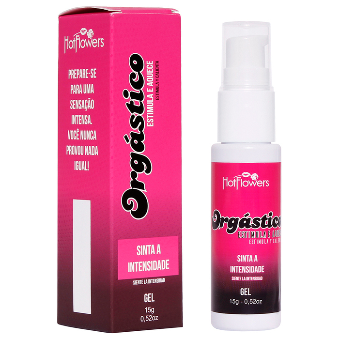 Orgástico Gel Excitante Feminino Estimula E Aquece 15g Hot Flowers