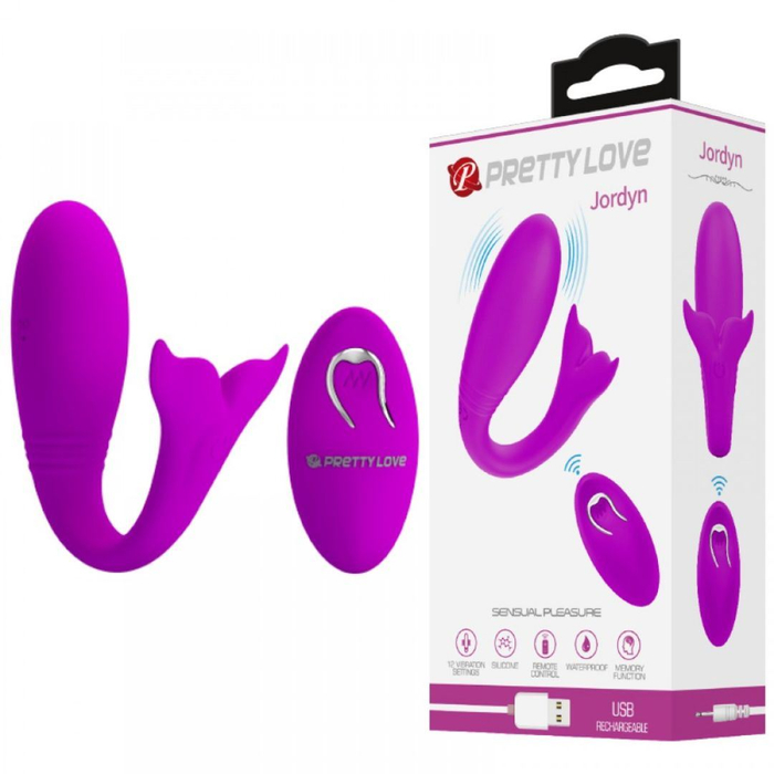 Vibrador De Casal Jordyn 12 Modos De Vibração Com Controle Wireless Pretty Love