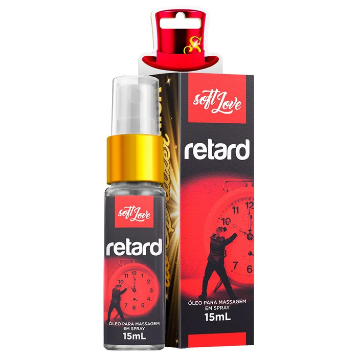 Retard óleo Para Massagem Em Spray 15ml Soft Love