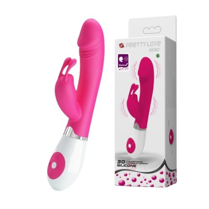 Vibrador Ponto G Rabbit Gene 30 Vibrações Com Comando De Voz Pretty Love