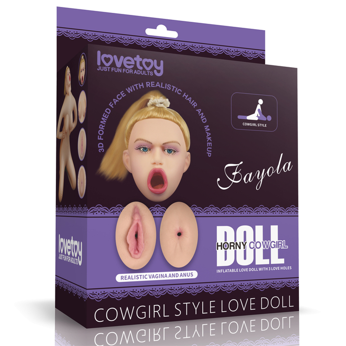 Boneca Inflável Realista Fayola Cowgirl Lovetoy