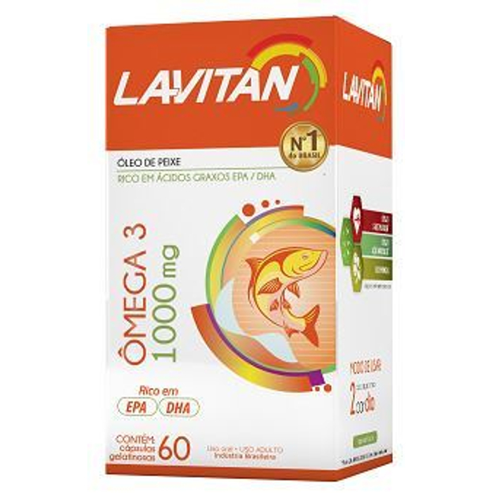 Lavitan ômega 3 1000mg 60 Cápsulas Cimed