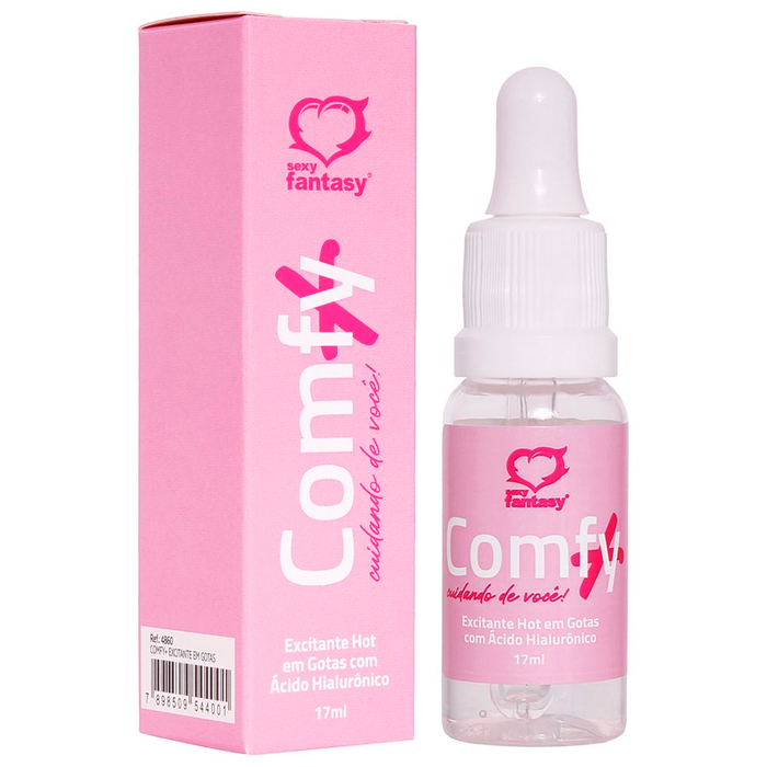 Comfy+ Excitante Hot Em Gotas Com ácido Hialurônico 17ml Sexy Fantasy