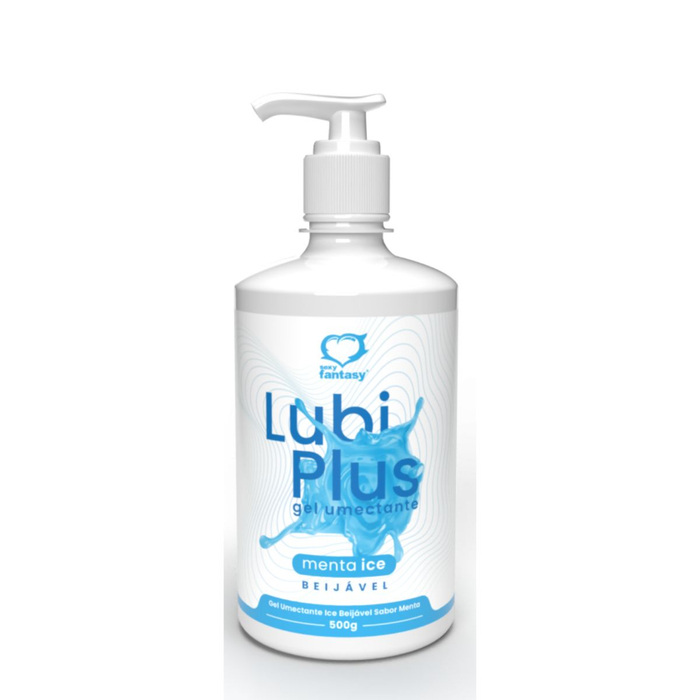 Lubi Plus Gel Umectante Menta Ice Beijável 500g Sexy Fantasy