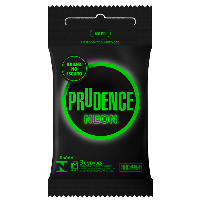 Neon Preservativo 03 Unidades Prudence