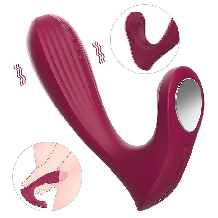 Vibrador Whale Duplo Silicone 9 Modos De Vibração Shande