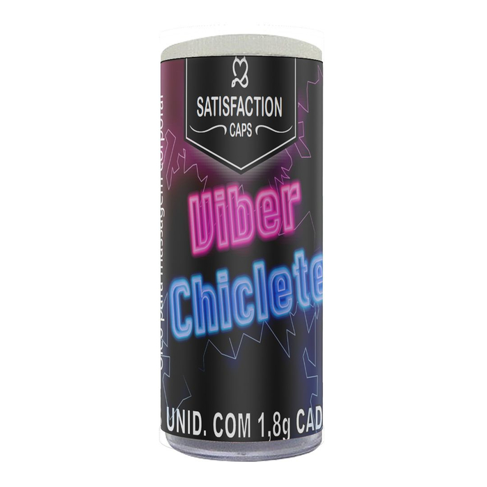 Viber Chiclete Bolinha Com óleo Corporal 03 Unidades Satisfaction Caps