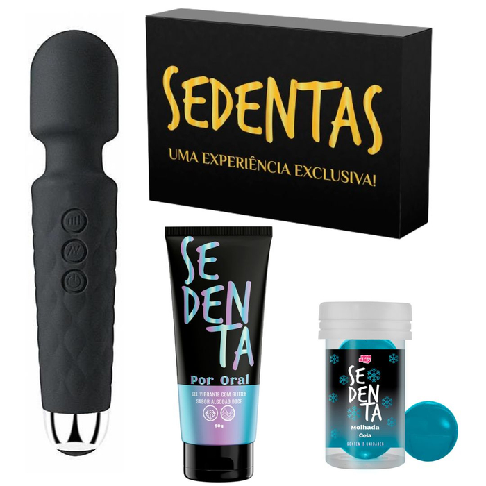 Kit Doces Vibrações Com Gel E Bolinha Sedenta Com Vibrador Pepper Blend