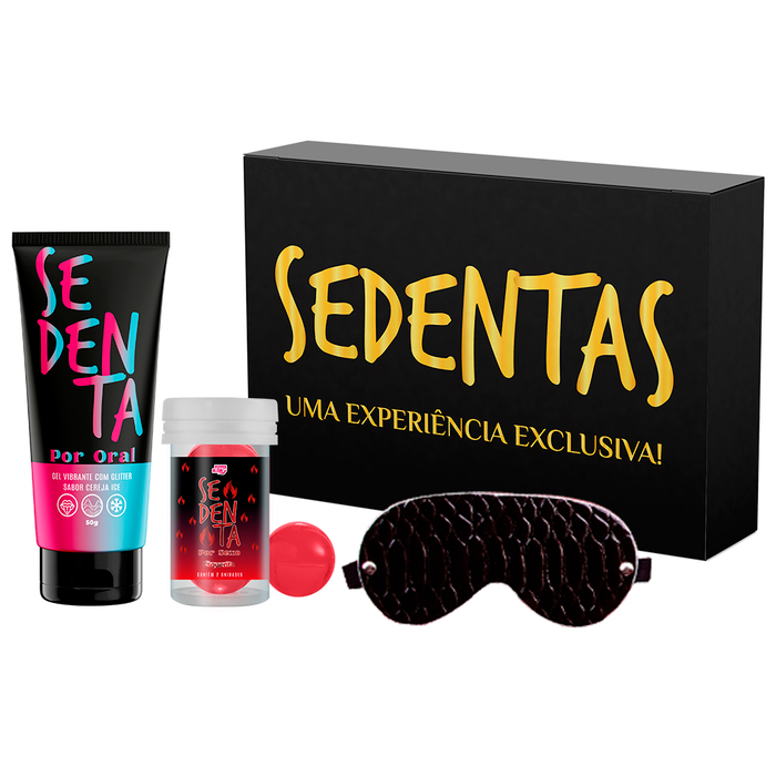 Kit Desejos Secretos Gel E Bolinha Sedenta Com Venda Pepper Blend