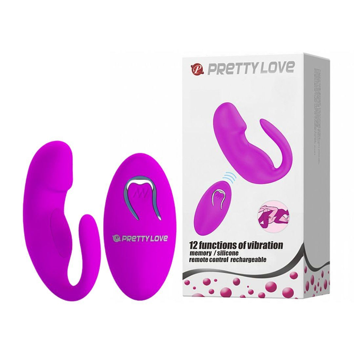 Vibrador De Casal Tiffany 12 Vibrações Com Controle Wireless Pretty Love