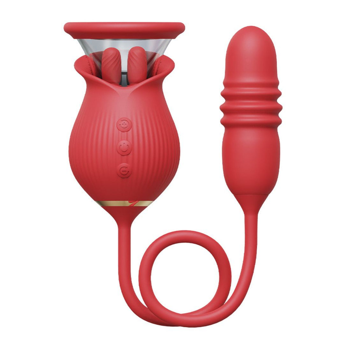 Vibrador Duplo Flexível 10 Modos De Sucção E 10 Modos De Vai E Vem Vibe Toys