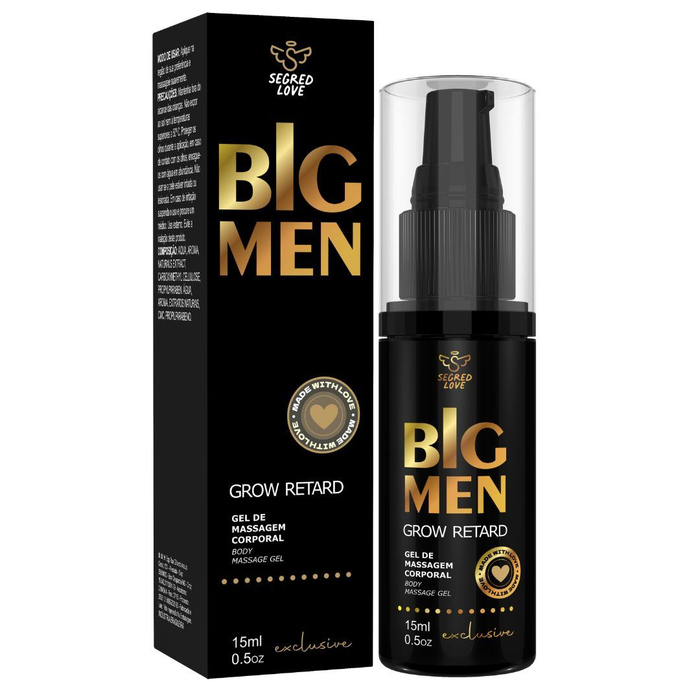 Big Men Grow Retard Vasodilatador Linha Exclusive 15ml Segred Love