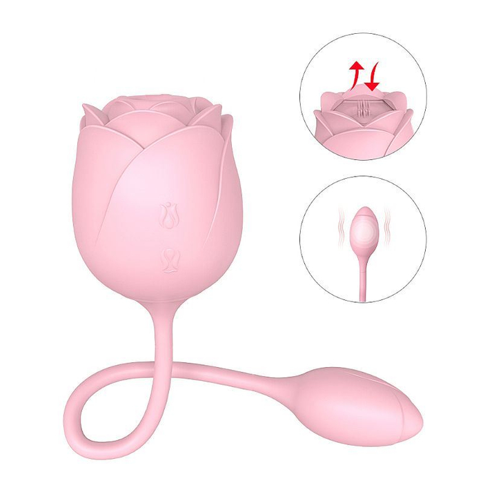 Vibrador Immortal Flower Estimula Ponto G E Clitóris 9 Modos De Vibrações Shande