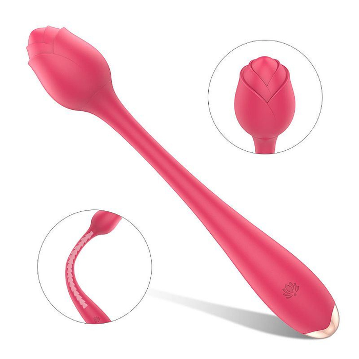 Vibrador Lotus Flower Em Silicone 9 Modos De Vibração Shande