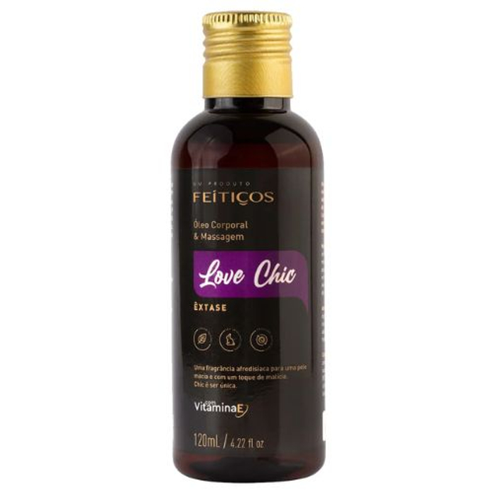 óleo Corporal De Massagem Love Chic êxtase 120ml Feitiços