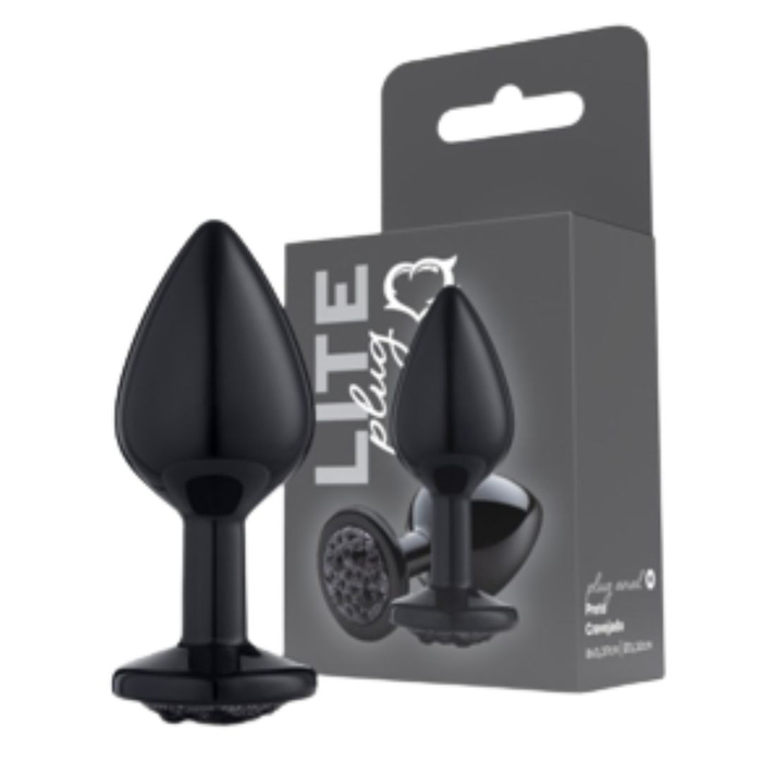 Plug Anal Com Pedra Cravejada Tamanho M Linha Lite Sexy Fantasy