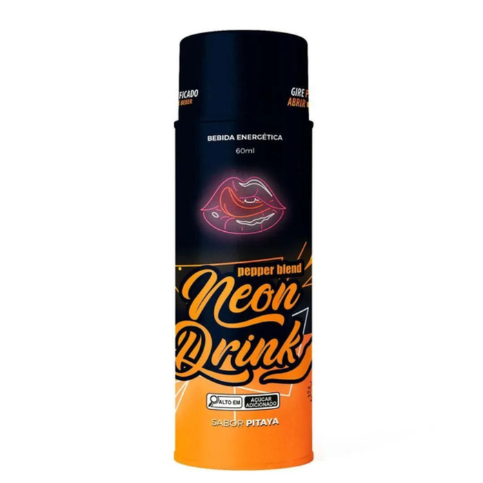 Neon Drink Energético Pitaya Brilha Na Luz Negra 60ml Pepper Blend