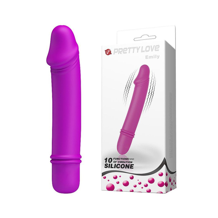 Vibrador Ponto G Em Silicone Emily 10 Vibrações Pretty Love