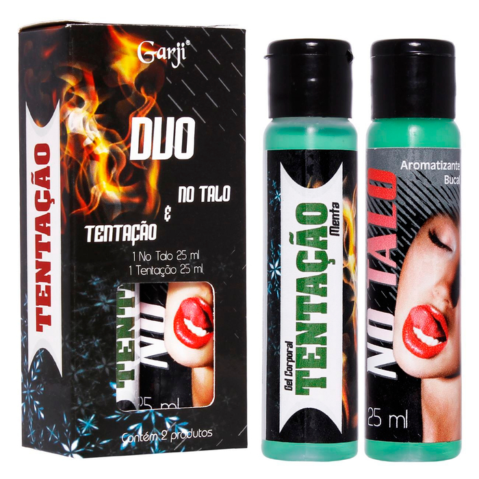 Duo No Talo E Tentação Gel Para Massagem 25ml Garji