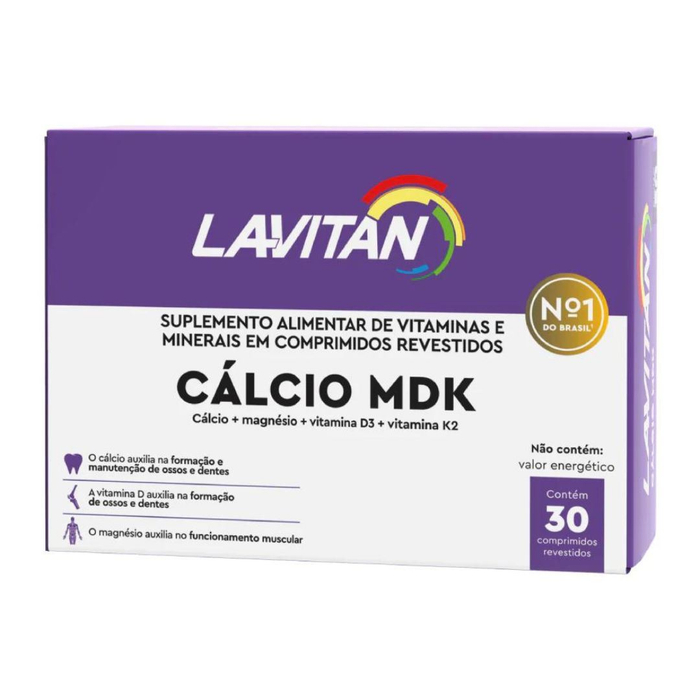 Lavitan Cálcio Mdk 30 Comprimidos Revestidos Cimed