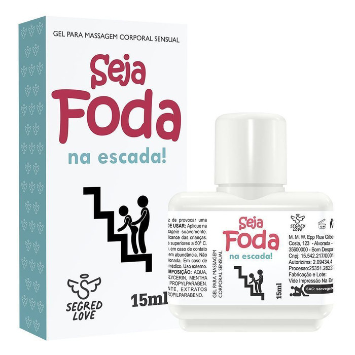 Seja Foda Na Escada! Gel Para Oral E Massagem 15ml Segred Love