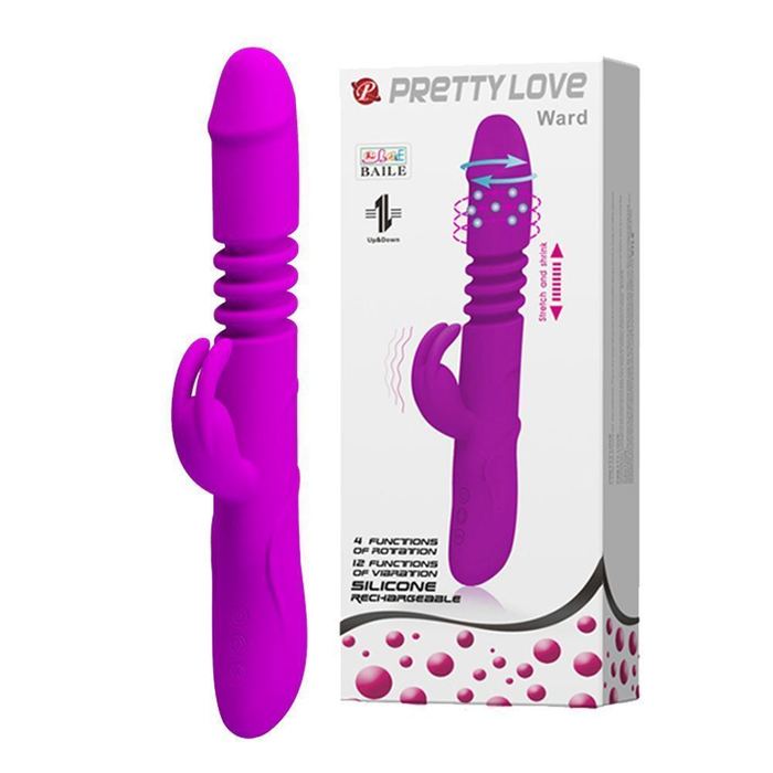 Vibrador Ponto G Ward 4 Funções De Rotação E 12 Vibrações Pretty Love