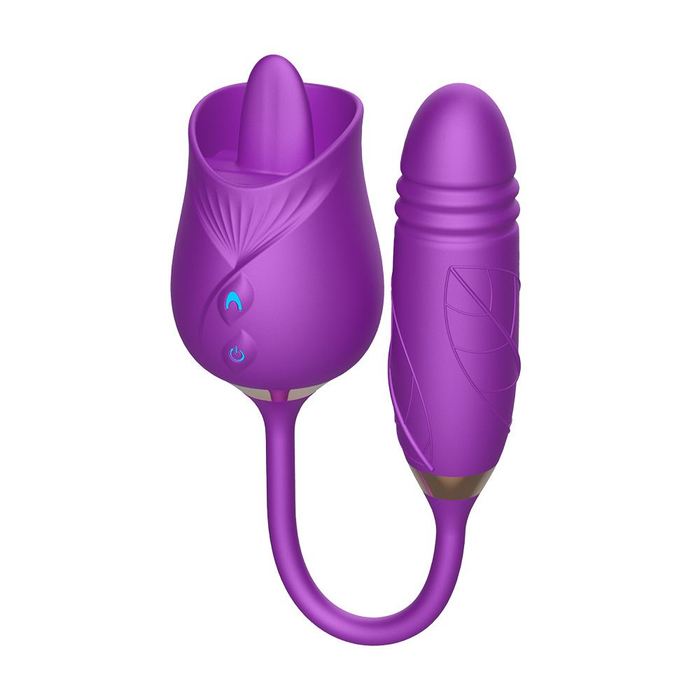 Vibrador Duplo Flexível Flora 10 Modos De Vai E Vem Vibe Toys