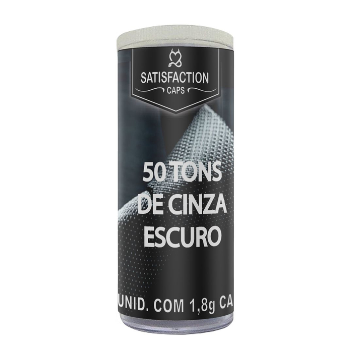 50 Tons De Cinza Escuro Bolinha Com óleo De Massagem 04 Unidades Satisfaction Caps