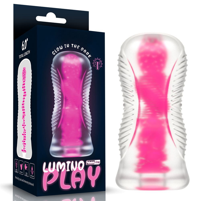 Masturbador Pink Glow 6.0 Fosforescente Lumino Play Lovetoy