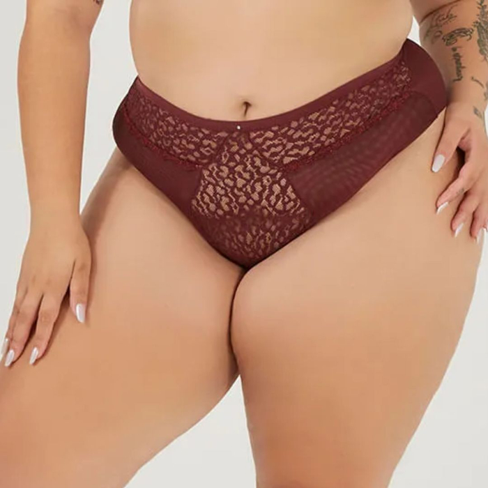 Calcinha Plus Size Fio Dental Duplo Alta Nayane