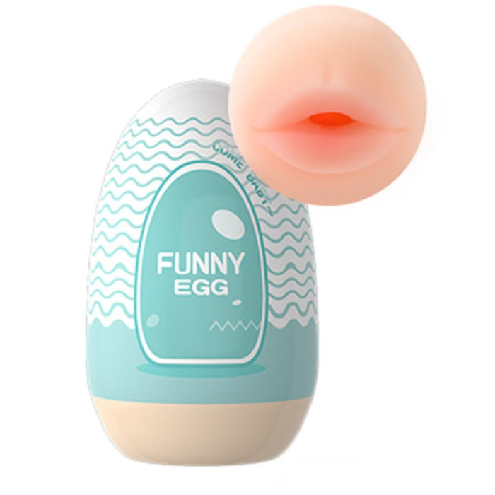 Masturbador Funny Egg Cyber Skin Boca Vibe Toys