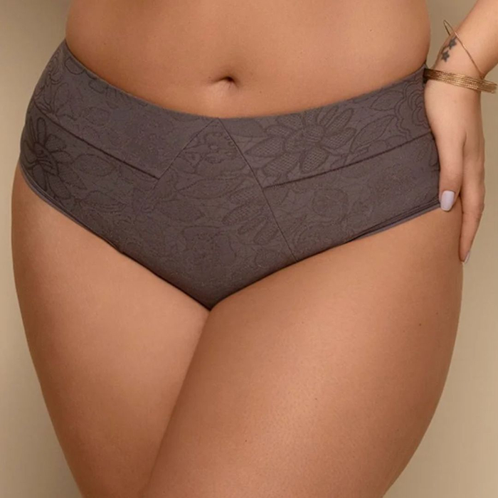 Calcinha Plus Size Biquini Pala Em V Nayane Lingerie