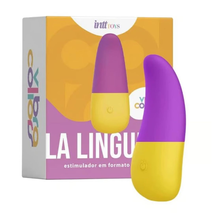 La Lingueta Estimulador De Clitóris 10 Vibrações Linha Vibra Collors Intt