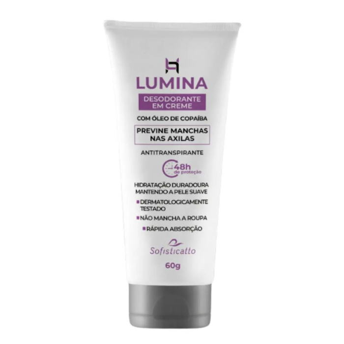 Lumina Desodorante Antitranspirante Em Creme 60g Sofisticatto