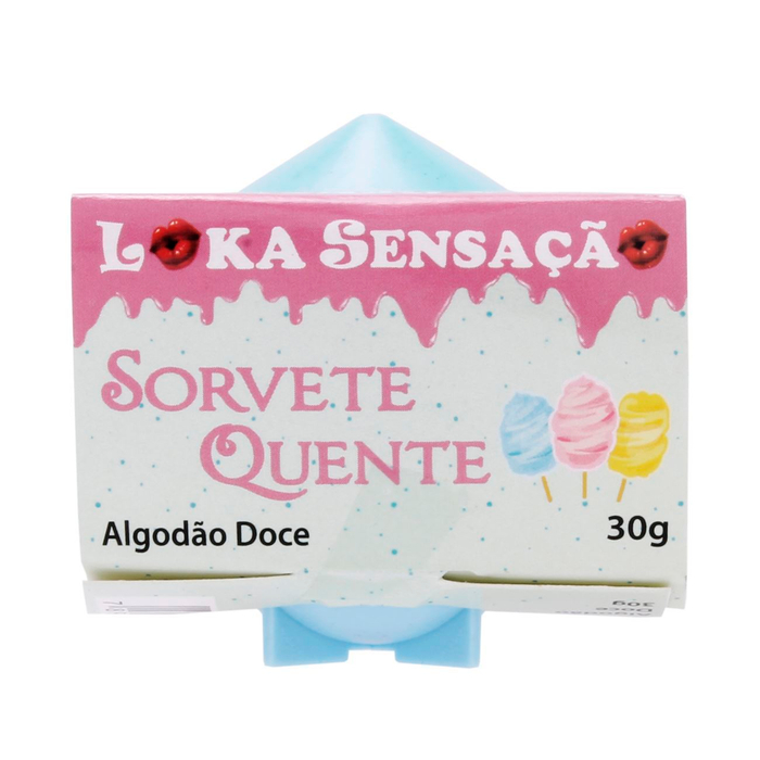 Sorvete Quente Algodão Doce 30g Loka Sensação 