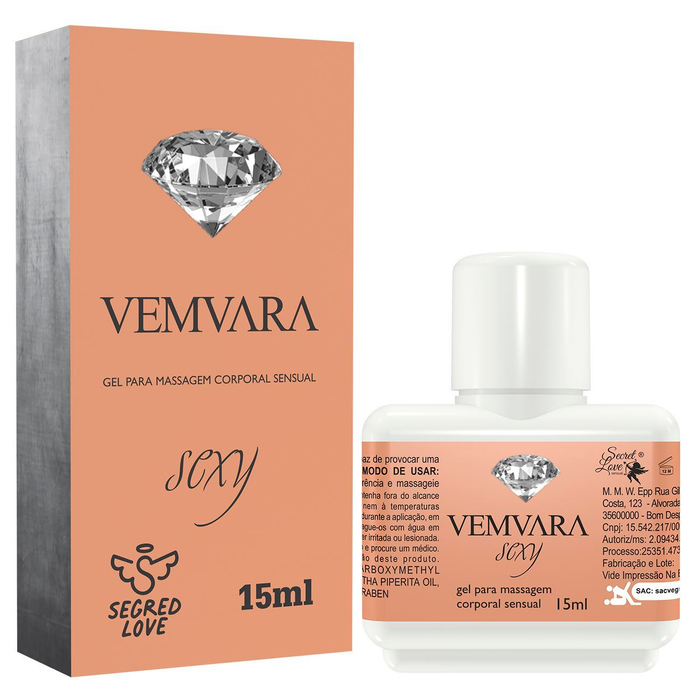 Vemvara Lubrificante 15ml Segred Love