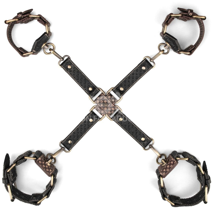 Kit Bondage Com Algema E Tornozeleira Linha Rebellion Reign