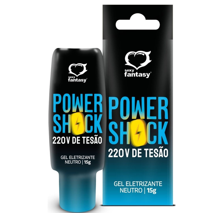 Power Shock 220v De Tesão Gel Eletrizante 15g Sexy Fantasy