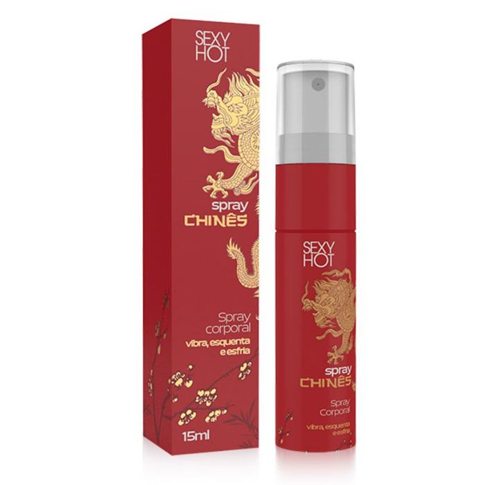 Spray Chinês Gel Excitante 3 Em 1 Vibra Esquenta E Esfria 15ml Sexy Hot