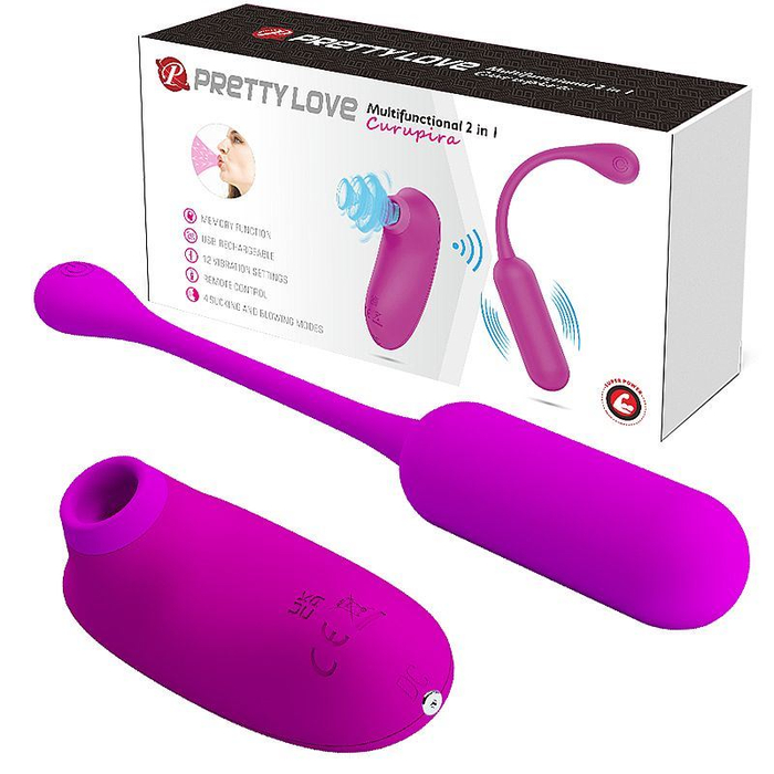 Vibrador Bullet Curupira Multifuncional 2 Em 1 Pretty Love