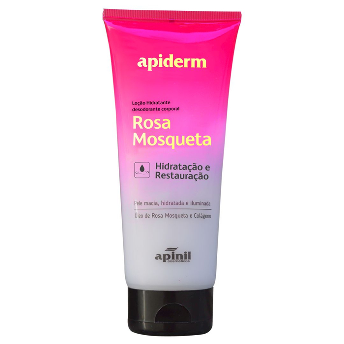 Apiderm Loção Hidratante Corporal Rosa Mosqueta 190g Apinil